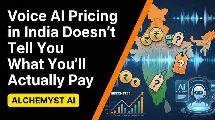 Voice AI Pricing in India Doesn't Tell You What You'll Actually Pay
